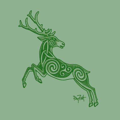 Celtic Fantasy Art | Celtic Stag | Fantasy art, Pagan stuff, Celtic stuff Celtic Stag Tattoo, Celtic Deer Tattoo, Watercolor Animal Tattoo, Celtic Fantasy Art, Celtic Deer, Celtic Stag, Unique Animal Tattoos, Tattoos Polynesian, Tattoos Celtic