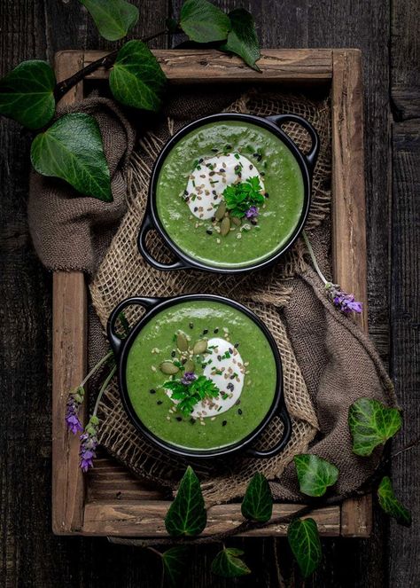 Broccoli Spinach, Spinach Soup, Ginger Nut, Broccoli Soup, Vegan Yogurt, Cashew Cream, Tapioca Flour, Green Bowl, Spinach Recipes