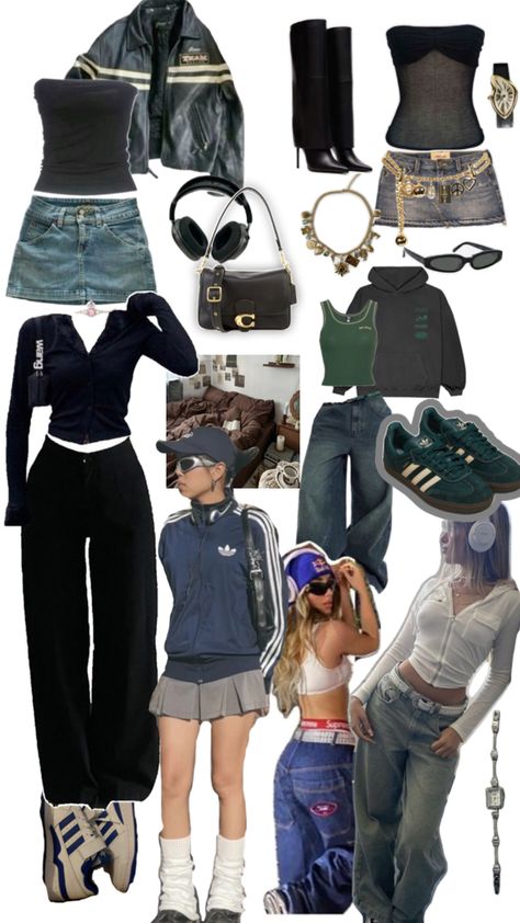 Ahs style and my own ideas incorporated onto one board 2000’s Outfits, Ahs Style, Video Game Outfits, 90’s Outfits, Simple Outfits For School, Streetwear Fits, Outfit Inspo Casual, Aesthetic Fits, Fits Clothes