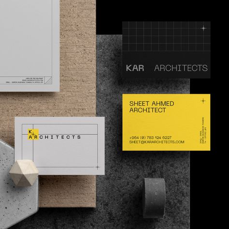 Kar Architects Brand Identity on Behance Studio Brand Identity, Architect Studio, Architecture Design Studio, Corporate Design, Branding Inspiration, Iraq, Brand Identity, Architects, Architecture Design