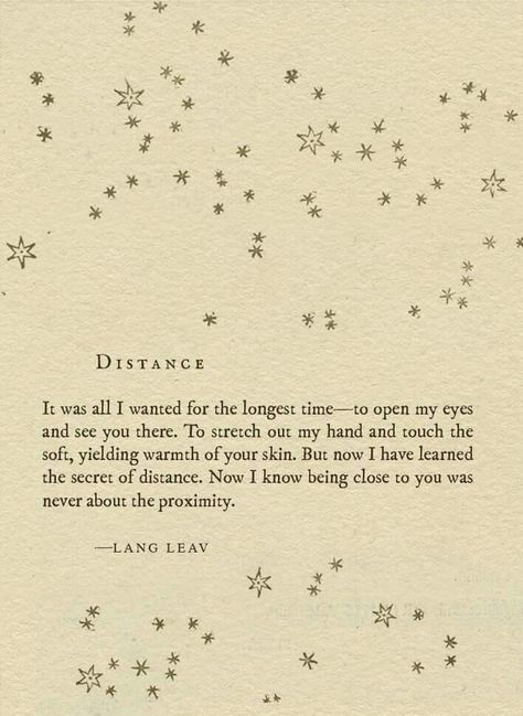 Lang Leav Quotes, Lang Leav Poems, Astronomy Aesthetic, Friend Poems, Lang Leav, Stars In The Sky, Peace Quotes, Writing Poetry, Aesthetic Words