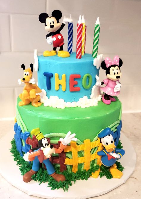 Mickey Mouse And Friends Birthday Cake, Mickey And Friends Birthday Party Ideas, Mickey And Friends Birthday Cake, Mickey Mouse And Friends Cake, Mickey And Friends Cake, Mickey And Friends Birthday Party, Mickey Mouse And Friends Birthday, Disneyland Cake, Mickey Mouse Clubhouse Birthday Cake