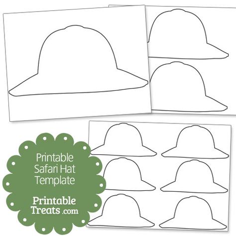 Printable Safari Hat Template Safari Hat Printable, Safari Hat Template Free Printable, Safari Hat Craft, Nurse Hat Template, Safari Template, Safari Theme Classroom, Safari Classroom, Preschool Jungle, Safari Crafts