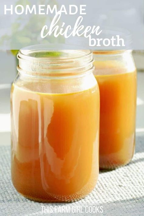 Here's how to make homemade chicken bone broth in your crockpot, slow cooker or Instant Pot! This recipe uses whole leftover rotisserie chicken to make . You'll love the healing benefits from collagen and easy uses, from making soup to simple meals and sides. #bonebroth #chickenstock #rotisseriechicken #instantpotrecipe #instapotrecipe #slowcookerrecipe Rotisserie Chicken Bone Broth, Chicken Broth Substitute, Bone Broth Instant Pot, Chicken Bone Broth Recipe, Making Bone Broth, Homemade Bone Broth, Chicken Bone Broth, Turkey Broth, Bone Broth Recipe