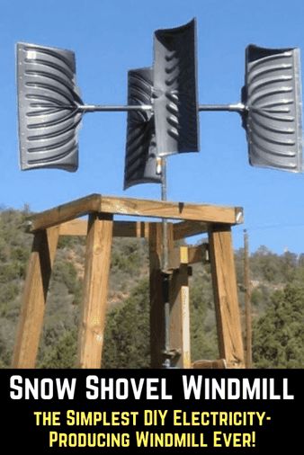 Homemade Windmill, Windmill Diy, Diy Renewable Energy, Snow Shovels, Off Grid Survival, Diy Snow, Solar Energy Diy, Wind Generator, Survival Life Hacks