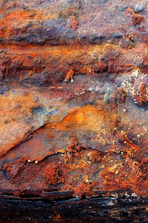 Rust | さび | Rouille Texture Inspiration, Texture Photography, Soyut Sanat Tabloları, Peeling Paint, Action Painting, Rusted Metal, Rusty Metal, Abstract Photography, Color Textures