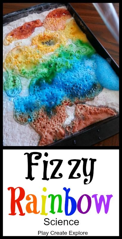 Play Create Explore: Fizzy Rainbow Science Senses Activity, Rainbow Activity, Rainbow Baking, Rainbow Science, Simple Science, Baking Soda Vinegar, Magnifying Glasses, Science Activity, God's Promise