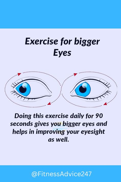 #exercise#bigger#eyes#beauty #love #beautiful #fashion #photooftheday #style #picoftheday #photo #summer #makeup #life #cute #follow #fitness #girl #motivation #travel #workout #fashion #fit #gym #fitnessmotivation #fitfam  #bodybuilding #health #lifestyle #diet #gym #workout #bodybuilding #healthy #health #lifestyle #fitspo #training #exercise #eatclean #cardio #fitnessmodel #fitnessaddict #getfit #cleaneating #weightloss #nutrition #determination #tips #love #miami #healthy #advice #fit #life Big Eyes Tips, Eye Exercises For Bigger Eyes, Exercise For Big Eyes, Doe Eyes Exercise, How To Have Bigger Eyes, Hunter Eyes Woman Exercise, How To Get Bigger Eyes Naturally, How To Get Bigger Eyes, Bigger Eyes Exercise