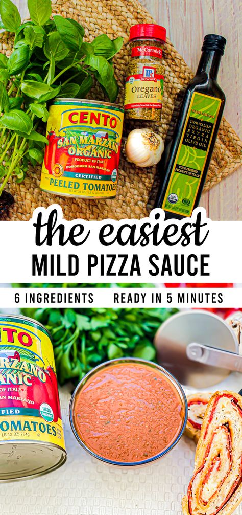 Basil Pizza Sauce, Pizza Sauce With San Marzano Tomatoes, San Marzano Pizza Sauce, The Best Pizza Sauce, Best Pizza Sauce, Pizza Sauce Easy, Tomato Pizza Sauce, Ooni Pizza, Tomato Tomato