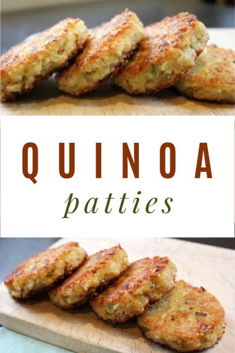 Quinoa Patties When we first started experimenting with a more vegetable-based diet a few years ago, my husband was committed but skeptical. He braced himself for a long, hungry month. I reassured him that he was in good hands. I only forgot one small detail: I actually had no clue what I was doing. Up to … Grain Dishes, Make Quinoa, Quinoa Patties, Quinoa Recipes Easy, Quinoa Recipes Healthy, Cooking Vegan, Vegetarian Quinoa, Vegan Egg, Meatless Mondays