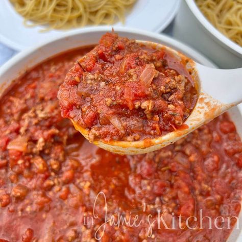 Homemade Spaghetti Sauce Homemade Spaghetti Sauce Sweet, Homemade Sweet Spaghetti Sauce, Best Spaghetti Recipe With Jar Sauce, Homemade Spaghetti Meat Sauce Recipe, Homemade Real Italian Spaghetti Sauce, Spaghetti Sauce From Scratch, Homemade Spaghetti Sauce Easy, Homemade Spaghetti Sauce Recipe, Homemade Meat Sauce