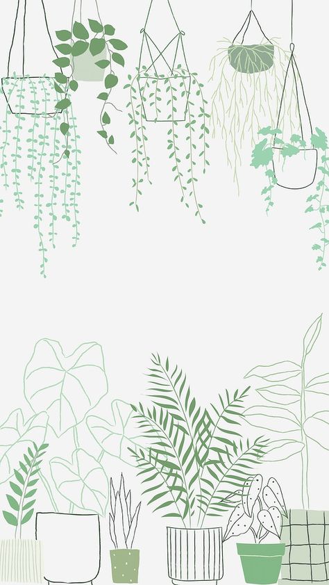 Popular houseplant doodle frame background | free image by rawpixel.com / marinemynt Free Ipad Wallpaper, Plant Png, Plant Doodle, Doodle Background, Doodle Frame, Plant Background, Free Illustration Images, 타이포그래피 포스터 디자인, Ipad Background