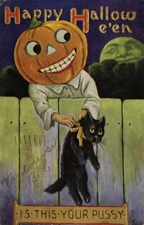 Halloween Funnies, Halloween Ephemera, Halloween Postcard, Vintage Halloween Cards, Halloween Doodles, Vintage Halloween Art, Victorian Halloween, Photo Halloween, Vintage Halloween Images