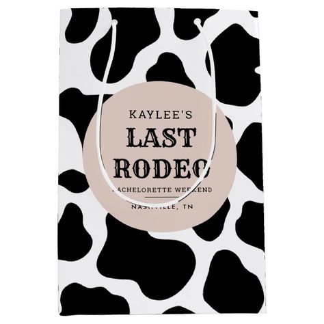 Last Rodeo Cowgirl Bachelorette Weekend Medium Gift Bag - Bachelorette Party Favors gifts Bachelorette Weekend Gifts, Bachelorette Crafts, Bachelorette Goodie Bags, Last Rodeo, Cowgirl Bachelorette, Rodeo Cowgirl, Bachelorette Favors, Last Ride, Bachelorette Party Favors