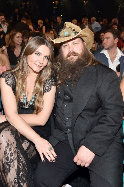 Love Chris Stapleton music!! Chris Stapleton and his wife, Morgane at the ACMs. Morgane Stapleton, Chris Stapleton Concert, Cutest Couples, Country Music Awards, Chris Stapleton, Country Concert Outfit, Country Music Artists, Country Music Stars, Famous Couples