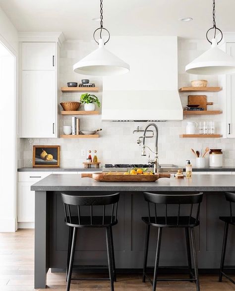 Kitchen inspiration with a modern farmhouse spin✨ #homesofinstagram #realestate #californiahomes #luxuryrealestate #decor #homeselling #housedreams #housegoals #realtorlife #californiarealestate #mountainliving #houseandgarden #LArealestate #exprealty #mountainhausrealty Island Chairs, Bar Stools Kitchen Island, Stools For Kitchen Island, Classic Kitchen, Island Ideas, Kitchen Plans, Studio Mcgee, Kitchen Reno, Kitchen Stools