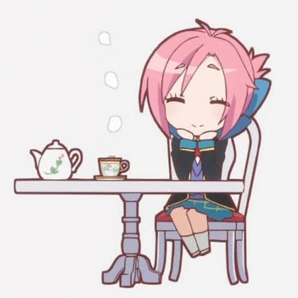 Chibi Pose, Sitting At Table, Anime Coffee, Steam Table, Sitting Chair, Drawing Refs, Chibi Drawings, Illustration Ideas, Anime Pictures