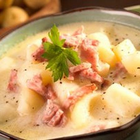 Crock Pot Ham & Potato Soup - Weight Watchers Crockpot Ham Potato Soup, Ham Potato Soup, Crock Pot Ham, Ham And Potato Soup, Ham Potato, Crockpot Ham, Ham Soup, Crock Pot Recipes, God Mat