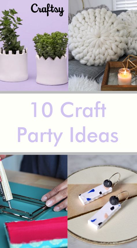 Crafting Class Ideas For Adults, Craft Retreat Ideas, Party Craft Ideas For Adults, Adult Christmas Crafts Party, Craft And Sip Party Ideas, Diy Group Crafts For Adults, Craft For Ladies Night, Craft Party For Adults, Craft Day Ideas For Women