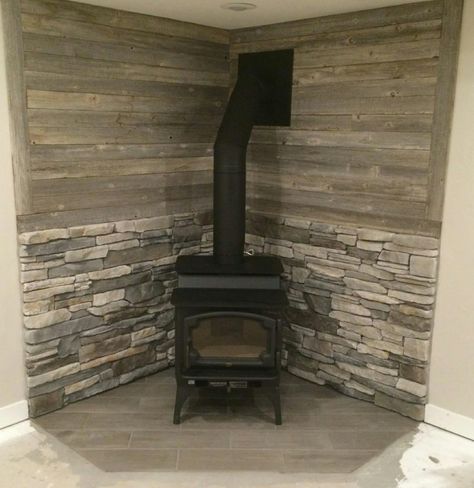 Top Six Stove Surround Ideas - Hearth and Home Distributors of Utah, LLC Living Room Wood Stove, Pellet Stove Hearth, Wood Stove Decor, Wood Burning Stove Corner, Corner Wood Stove, Wood Stove Surround, Wood Stove Wall, Stove Decor, Wood Stove Hearth