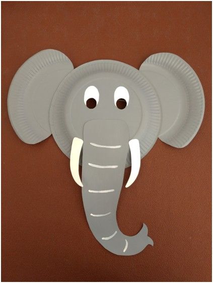 Mask From Paper, Animal Masks Craft, Paper Craft Ideas For Kids, Elephant Mask, Paper Plate Art, Mask Craft, Zoo Crafts, Zoo Animal Crafts, Paper Plate Animals