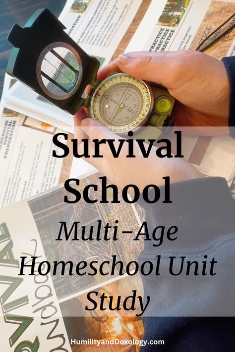 Homeschool Health Unit Study, Homeschool Study Units, Homeschool Mini Units, Homeschool Outdoor Learning, Homesteading Unit Study, Survival Homeschool Unit, Homeschool Science Unit Studies, Summer Homeschool Curriculum, Survival Unit Study