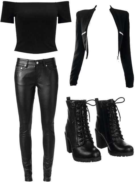 Shadowhunter Outfit, Wednesday Outfit, Cute Outfits With Shorts, Vampire Diaries Outfits, Badass Outfit, Hunter Outfit, Trendy Tops For Women, Outfit Maker, Gothic Outfits