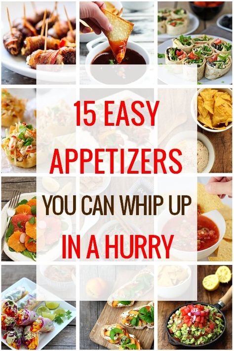 15 Easy Appetizers You Can Whip Up in a Hurry15 Easy Appetizers You Can Whip Up in a Hurry Cold Appetizers Easy, Party Crowd, Best Party Appetizers, Appetizers For Kids, Fingerfood Party, Appetizers For A Crowd, Appetizers Easy Finger Food, Easy Appetizers, Party Appetizers Easy