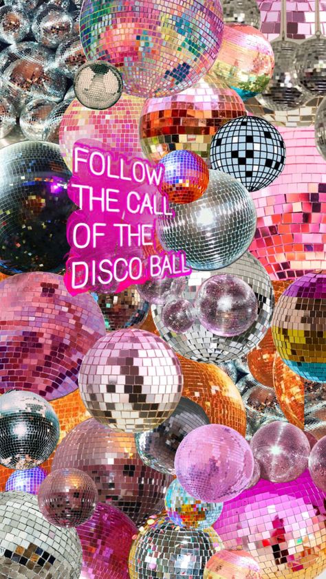 #disco#discoball#followthecallofthediscoball Disco Ball Wallpaper Iphone, Preppy Disco Ball, Disco Shoot, Disco Ball Wallpaper, Disco Background, Disco Aesthetic, Ball Wallpaper, Disco Party Decorations, Disco Glam