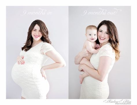 9 months in - 9 months out - pregnancy and baby progression 9months In 9 Months Out Photo, Baby Progress, Maternity Photography Poses Outdoors, Pregnancy Belly Photos, Mommy And Baby Pictures, Baby Routine, Belly Photos, Maternity Photography Couples, Monthly Baby Photos