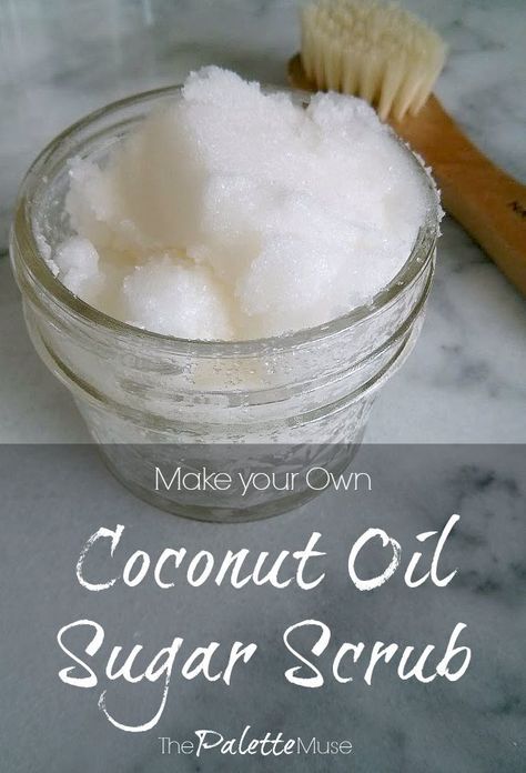 Make Your Own Sugar Scrub, Coconut Oil Sugar Scrub, Coconut Oil Scrub, Diy Sugar Scrub Recipe, Coconut Body Scrubs, Raspberry Bars, Săpunuri Handmade, Diy Coconut Oil, Coconut Oil Skin Care