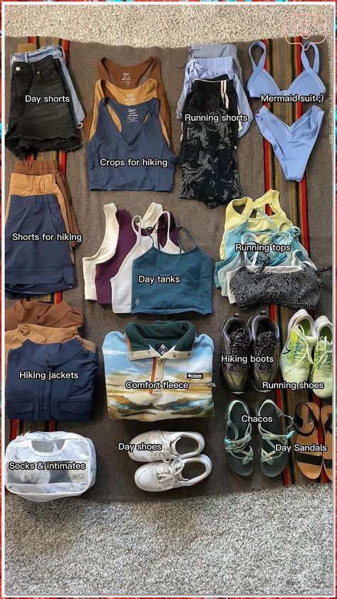 Summer Camp Outfits, Granola Outfits, Cute Hiking Outfit, Hiking Fits, Granola Girl Aesthetic, Hiking Outfit Women, Hiking Outfits, Neue Outfits, Camping Outfits