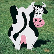 Perfect for my yard! Cow Planter, Quick Woodworking Projects, Woodworking Plans Patterns, Project Paper, Wood Yard Art, Plant Box, Woodworking Guide, Scroll Saw Patterns, Woodworking Plan