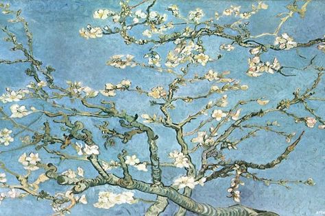 Art Prints Decor, Van Gogh Wallpaper, 1366x768 Wallpaper, Vintage Wall Art Prints, Painted Branches, Van Gogh Almond Blossom, Prints Decor, Vincent Van Gogh Paintings, Iconic Artwork