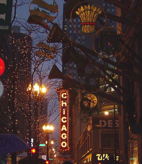 Chicago Christmas Chicago Christmas, My Kind Of Town, Chicago Photography, The Windy City, City Aesthetic, Chicago Illinois, Best Cities, Christmas Aesthetic, Pretty Places