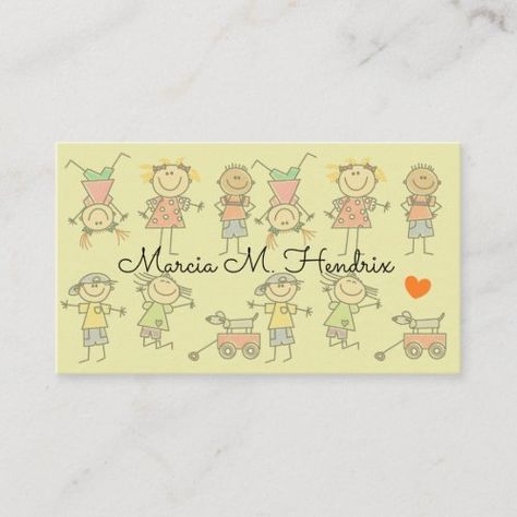 Nanny Business Cards | Zazzle.com Babysitting Cards, Babysitting Business Cards, Babysitting Business, Business Cards Graphic Design, Cards Graphic Design, Babysitter Gifts, Babysitting Fun, Childcare Business, Daycare Business