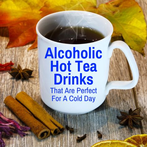 Hot Tea Drinks, Homemade Chai Recipe, Hot Alcoholic Drinks, Alcoholic Tea, Different Teas, Hot Tea Recipes, Hot Toddies Recipe, Vegan Hot Chocolate, Making Iced Tea