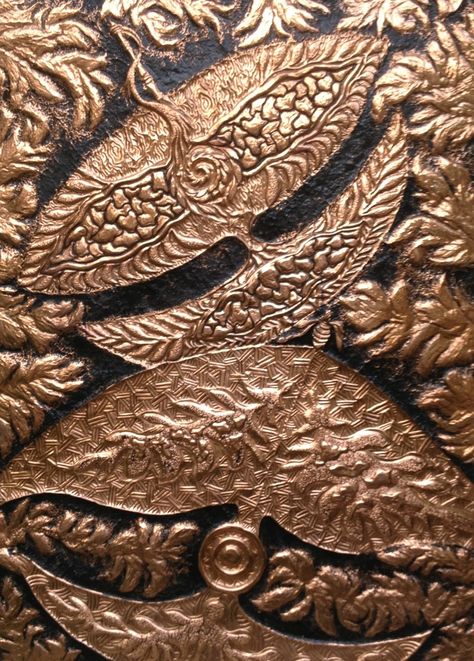 Copper tooling 5 Copper Tooling, Copper Embossing, Metal Tooling, Embossing Art, Corkboard Ideas Decor, Metal Embossing, Copper Metal, Art Tools, Teaching Art