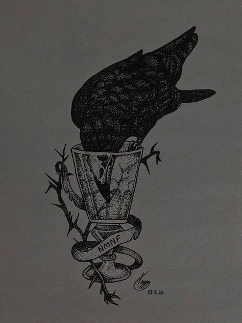 Crows Drawing, Crow Tattoo, Leigh Bardugo, Drawing Pad, Six Of Crows, Stippling, Drawing Prints, Pen Ink, Ink Pen Drawings