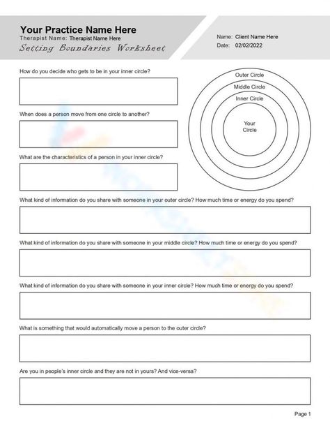 Gottman Worksheets, Marriage Therapy Worksheets, Counseling Worksheets Therapy Tools, Personal Boundaries Worksheet, Healthy Boundaries Worksheets, Setting Boundaries Worksheet, Cognitive Distortions Worksheet, Conflict Resolution Worksheet, Boundaries Worksheet