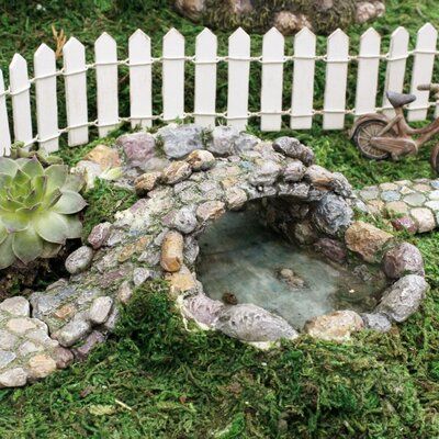 Miniature Garden Design, Hydrangea Care, Fairy Garden Designs, Fairy Garden Supplies, Meteor Garden 2018, White Picket Fence, Yard Decorations, Small Ponds, Fairy Garden Accessories