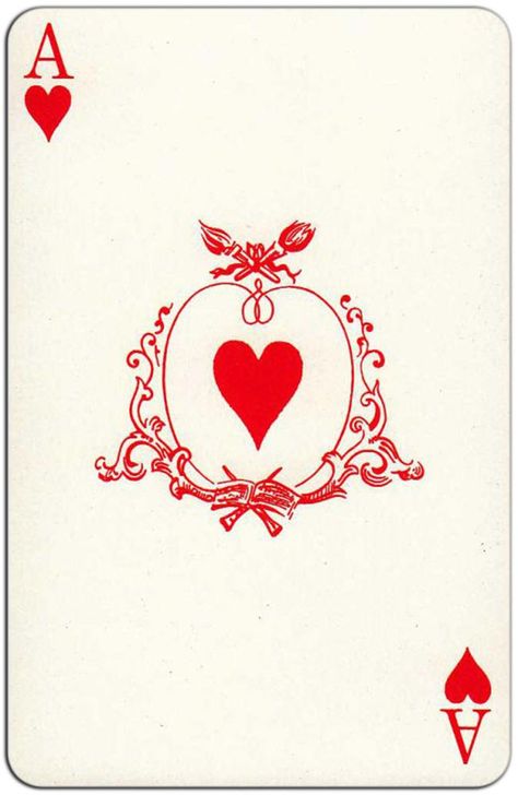 #PlayingCardsTop1000 – French Costumes 1850 reprint Gibert France Fournier – Ace of hearts Ace Card Aesthetic, Ace Card Design, Ace Of Hearts Aesthetic, Ace Of Hearts Tattoo, Ace Of Hearts Card, Ace Playing Card, Playing Card Design, Queen Of Hearts Card, French Costume