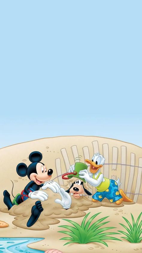 Disney Widgets, Mickey Mouse Centerpieces, Mickey 1st Birthdays, Fab 5, Disney Wallpapers, Tokyo Disneyland, Beach Wallpaper, 1st Birthdays, Summer Wallpaper