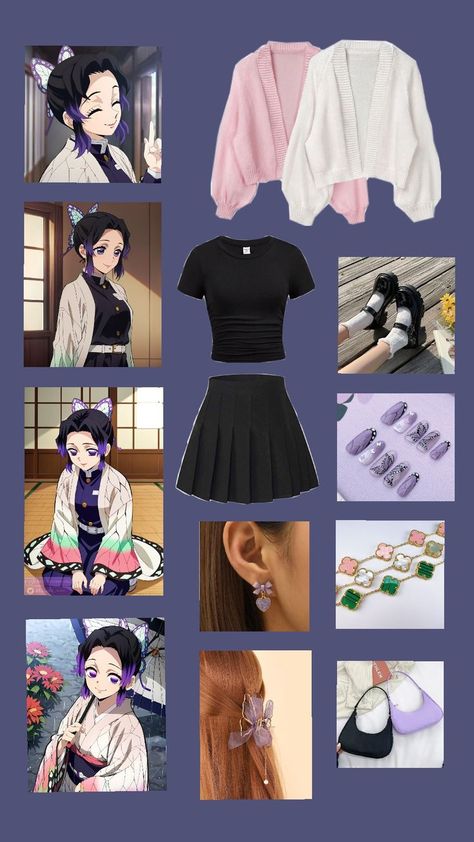 #shinobukocho #inspiredoutfit #animeoutfits Character Inspired Outfits, Shell Crafts Diy, Clothing Design Sketches, Shinobu Kocho, Anime Inspired Outfits, Mix Style, Themed Outfits, Shell Crafts, Anime Inspired