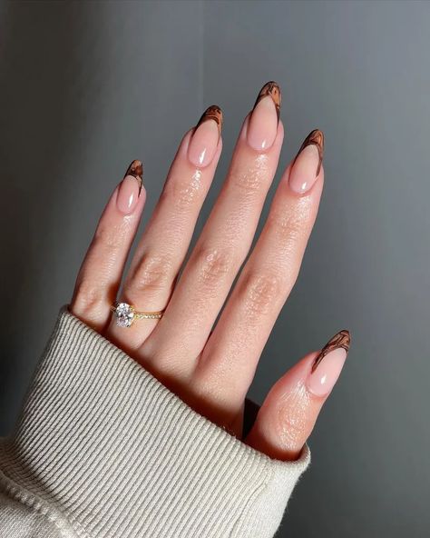 Fall Nails 2023, French Tip Nail Art, Brown Nails Design, Confetti Nails, Simple Fall Nails, Nail Polish Colors Fall, French Tip Nail Designs, Fall Nail Trends, Fall Nail Art Designs