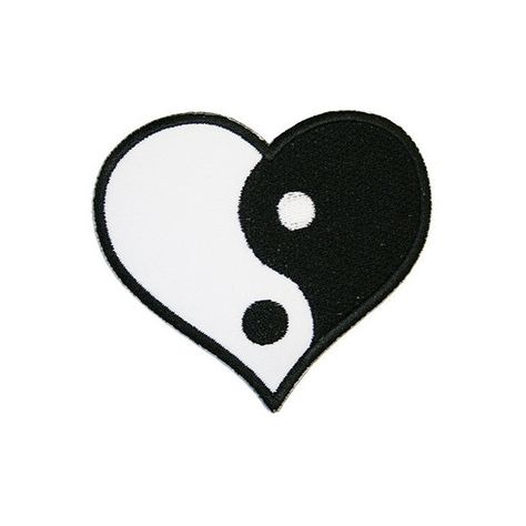 Yin Yang Heart Iron On Patch Embroidery Sewing DIY Customise Denim... ($2.72) ❤ liked on Polyvore featuring home and home improvement Yin Yang Heart, Patch Embroidery, Heart Patches, Yin And Yang, Sewing Diy, Vintage Denim Jacket, Denim Cotton, Iron On Patch, Dream Clothes