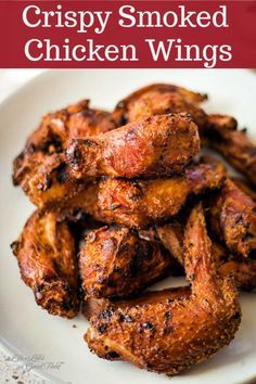 Smoked And Grilled Wings, Smoked Wings Recipe Electric Smoker, Trager Smoked Chicken Wings, Crispy Smoked Wings, Reqtec Smoker, Chicken Wings Smoker Recipes, Chicken Wings In Electric Smoker, Smoker Wings Recipe, Smoked Chicken Wing Recipes