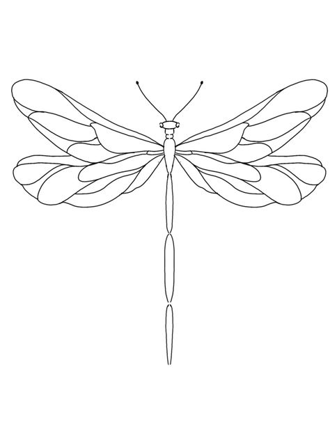 Dragonfly Sketch Simple, Dragon Fly Outline, Dragon Fly Tattoo Designs, Dragonfly Outline, Geometric Dragonfly, Kewpie Tattoo, Dragonfly Drawing, Learn To Tattoo, Cool Dragons