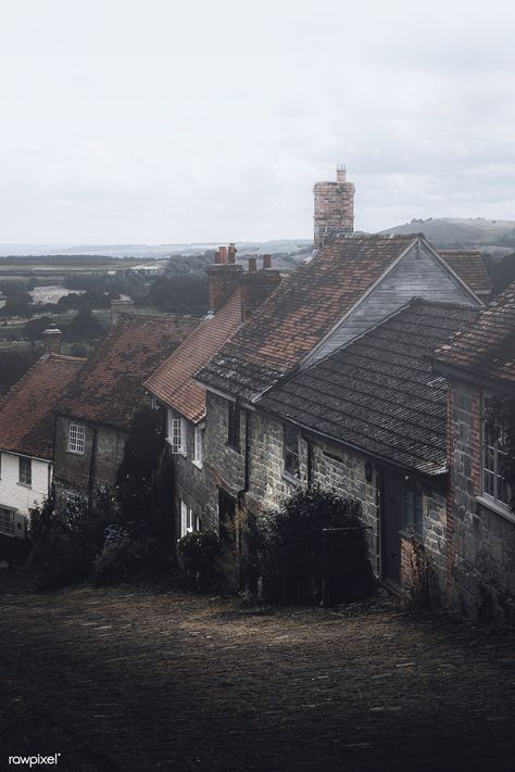 Old English village at Shaftesbury town in Dorset, England | premium image by rawpixel.com / Luke Stackpoole North And South Aesthetic, Late 1800s Aesthetic, Traitors Game, Gothic Academia, Divine Rivals, English Aesthetic, English Landscape, Vintage Village, England Aesthetic