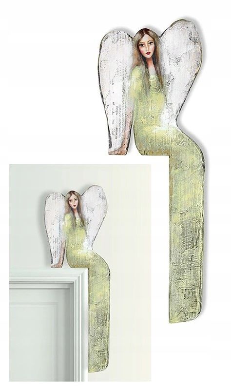 Pottery Angels, Wood Angel, Beaded Angels, Angel Crafts, Paper Mache Art, Ceramic Angels, Wall Painting Decor, Cardboard Art, Mosaic Wall Art